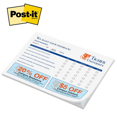 Custom Printed Post-it® Notes (6"x8") 25 Sheets/ 4 Color